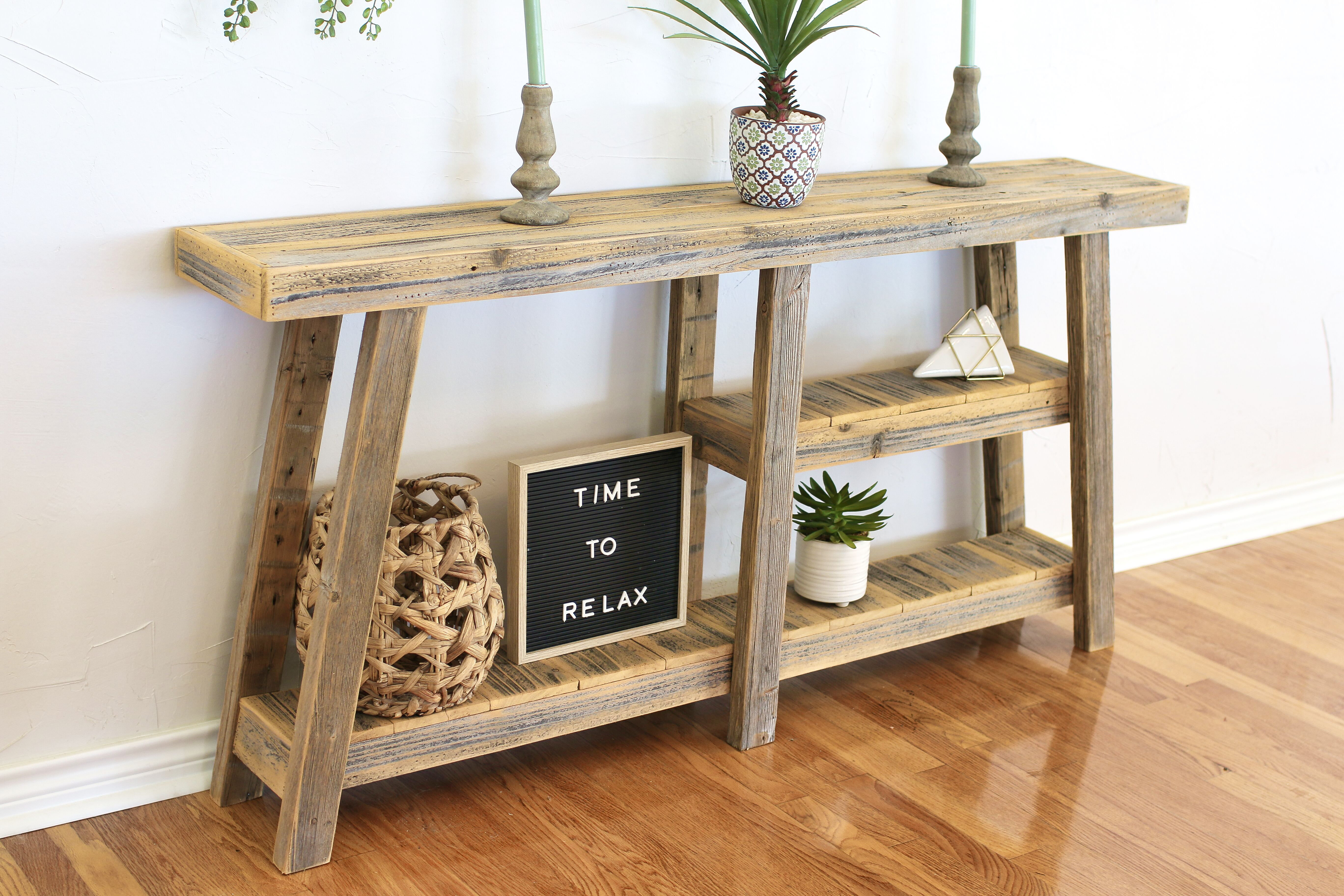 Millwood Pines Dominae 60'' Solid Wood Console Table | Wayfair